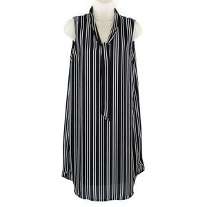 WHO WHAT WEAR Sleeveless Sheath Striped Dress NWT